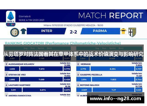 从劳塔罗对阵法国看其在意甲体系中的战术价值演变与影响研究
